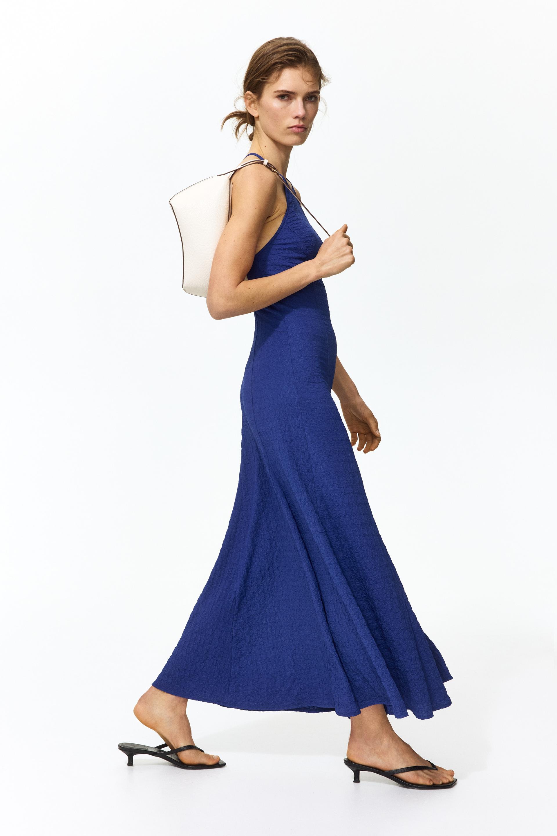textured jersey dress