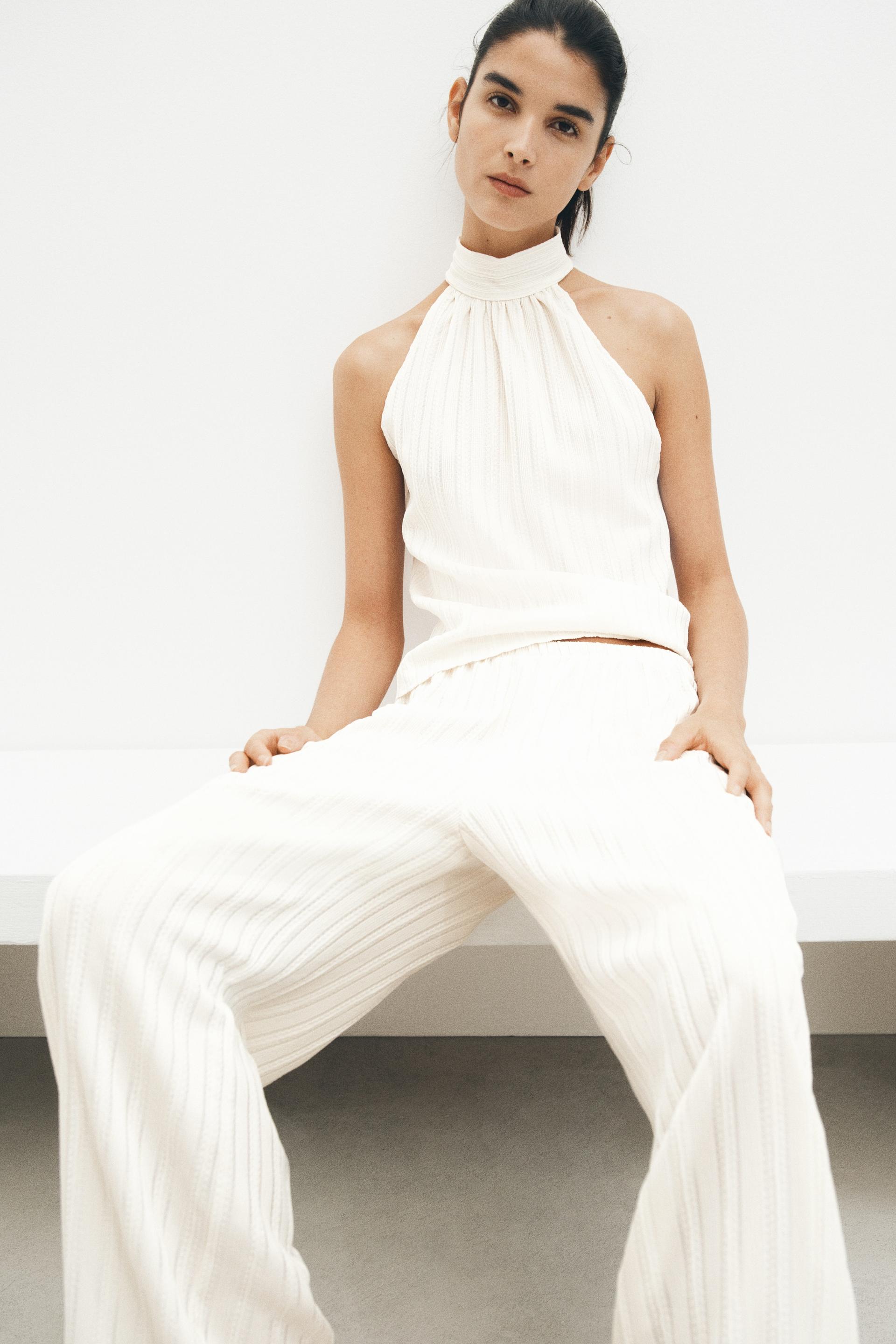 textured jersey top