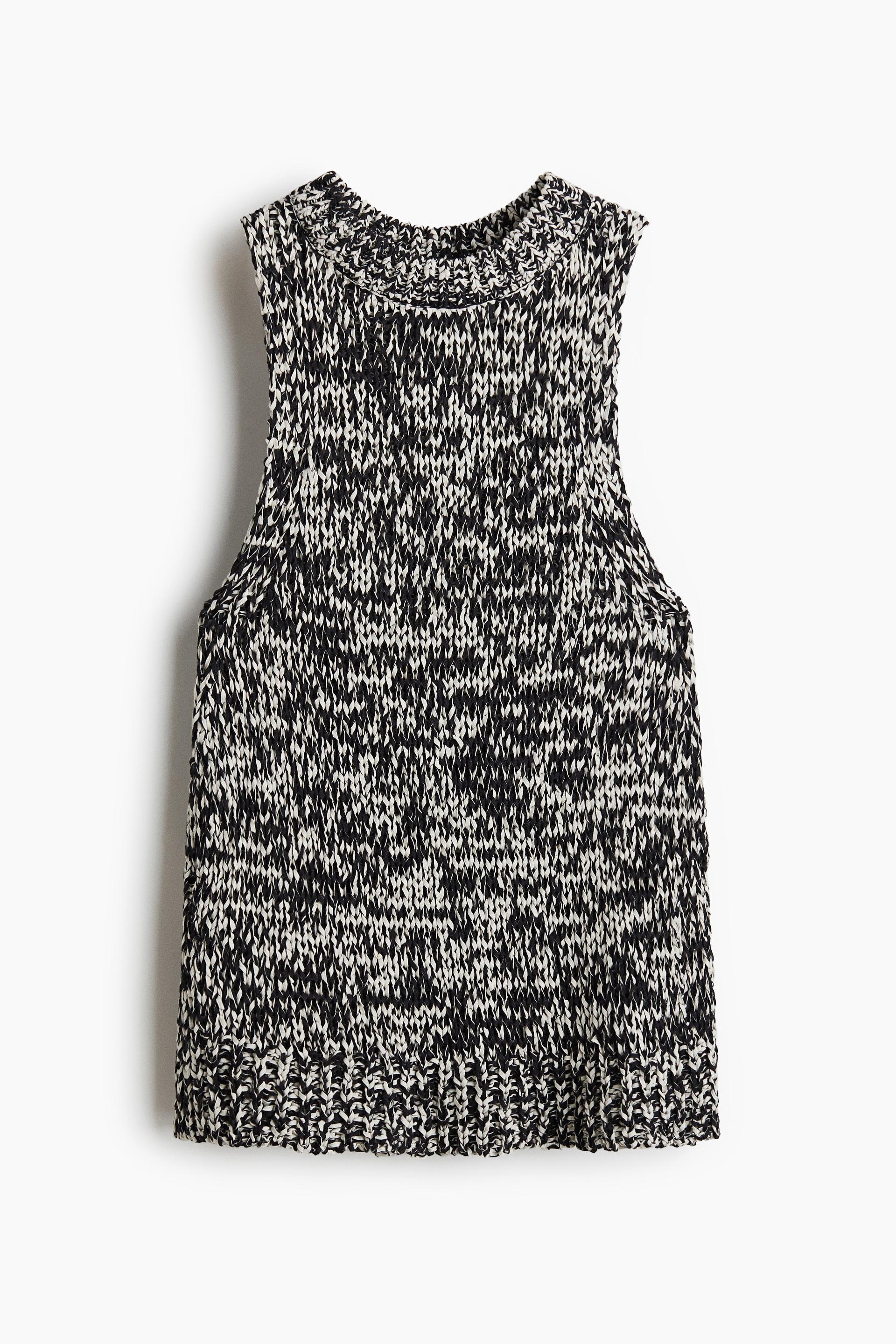 textured-knit tank top