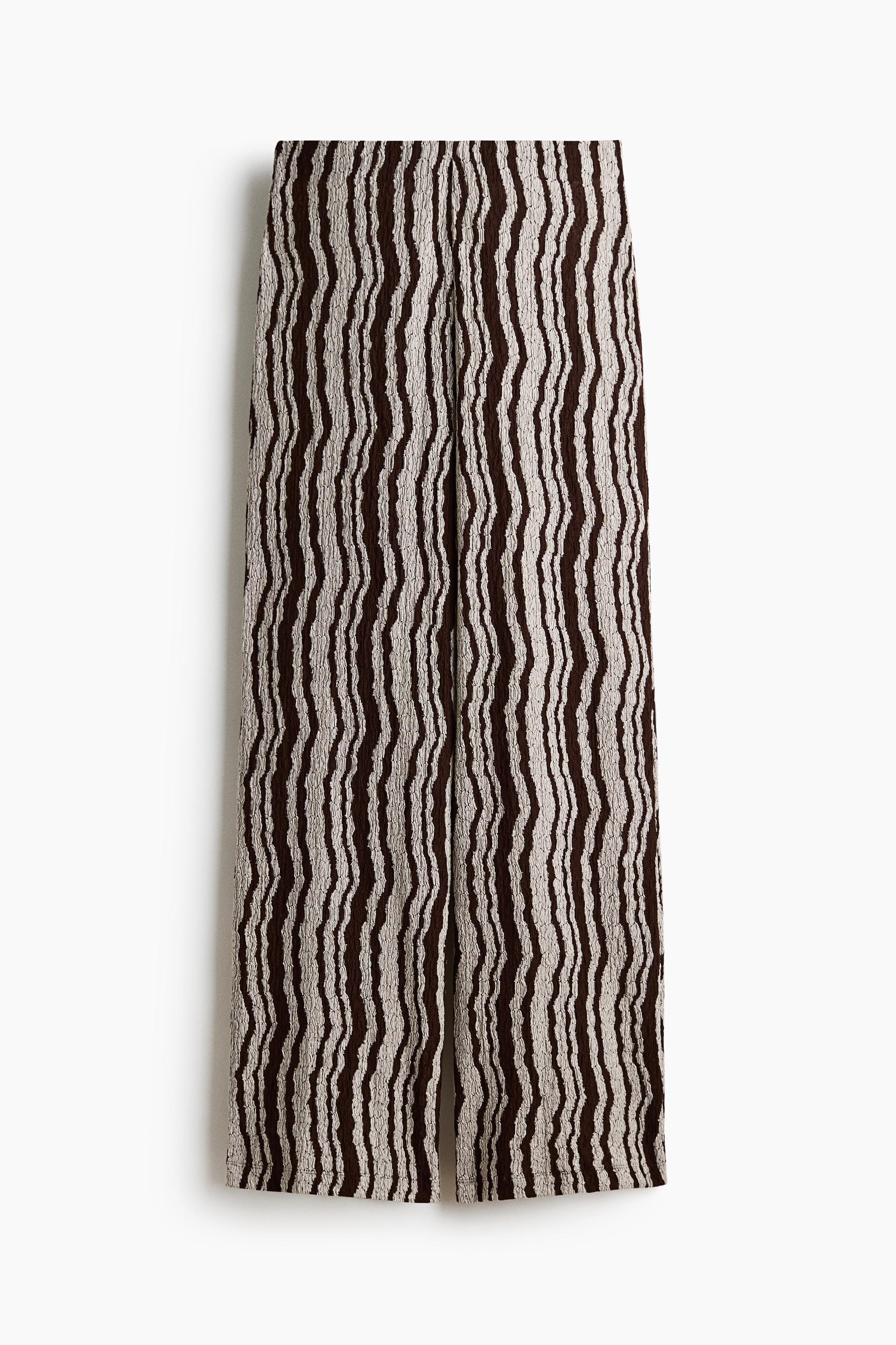textured pull-on pants