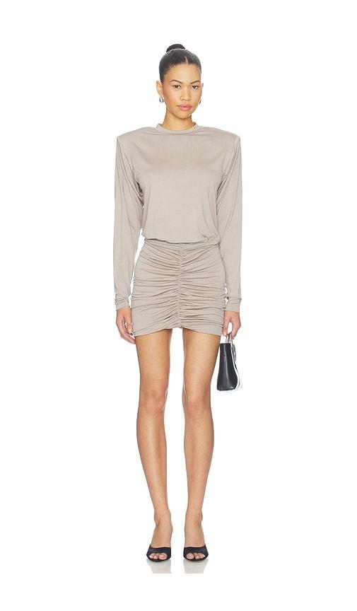 the andamane new lennox mini dress in nude. - size 38/xs (also in 40/s, 42/m, 44/l)