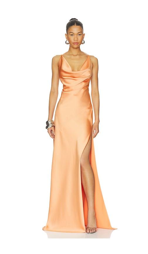the andamane vera maxi dress in peach. - size 38/xs (also in 40/s, 42/m)