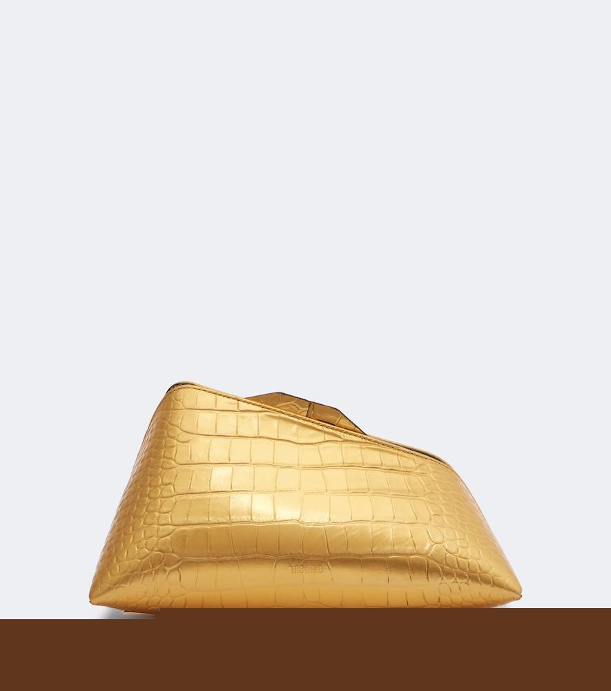 the attico 8:30pm small croc-effect leather clutch