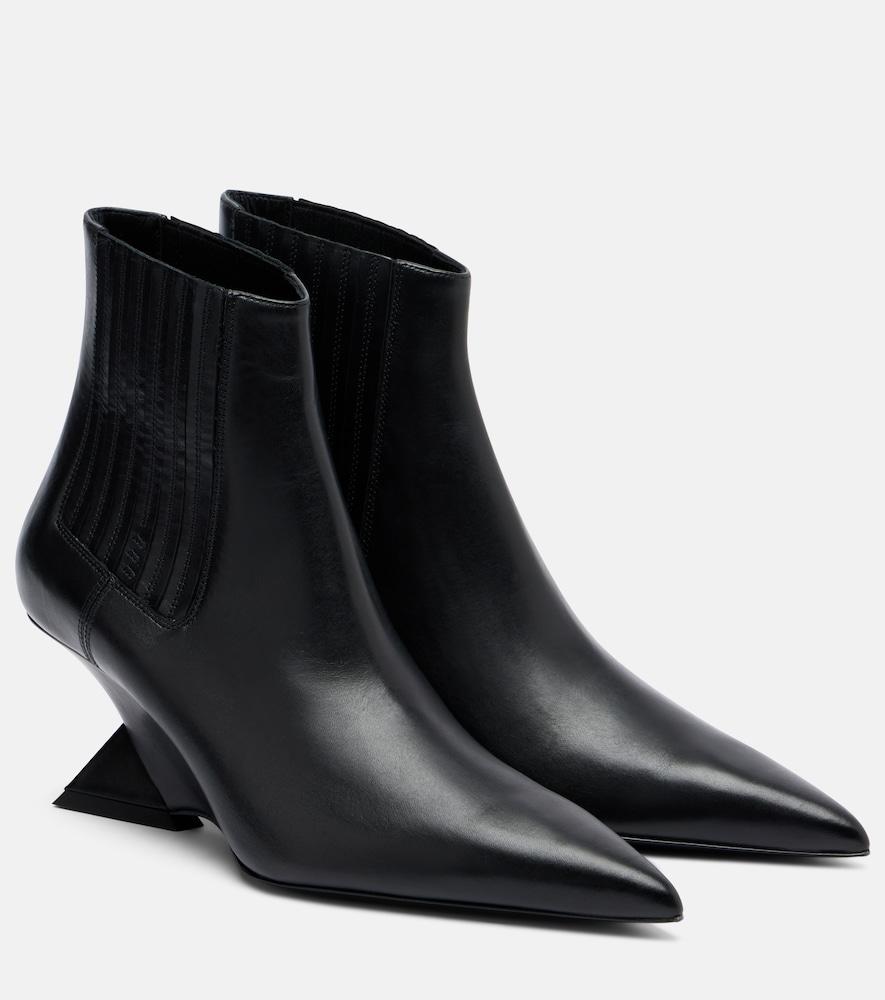 the attico cheope leather ankle boots