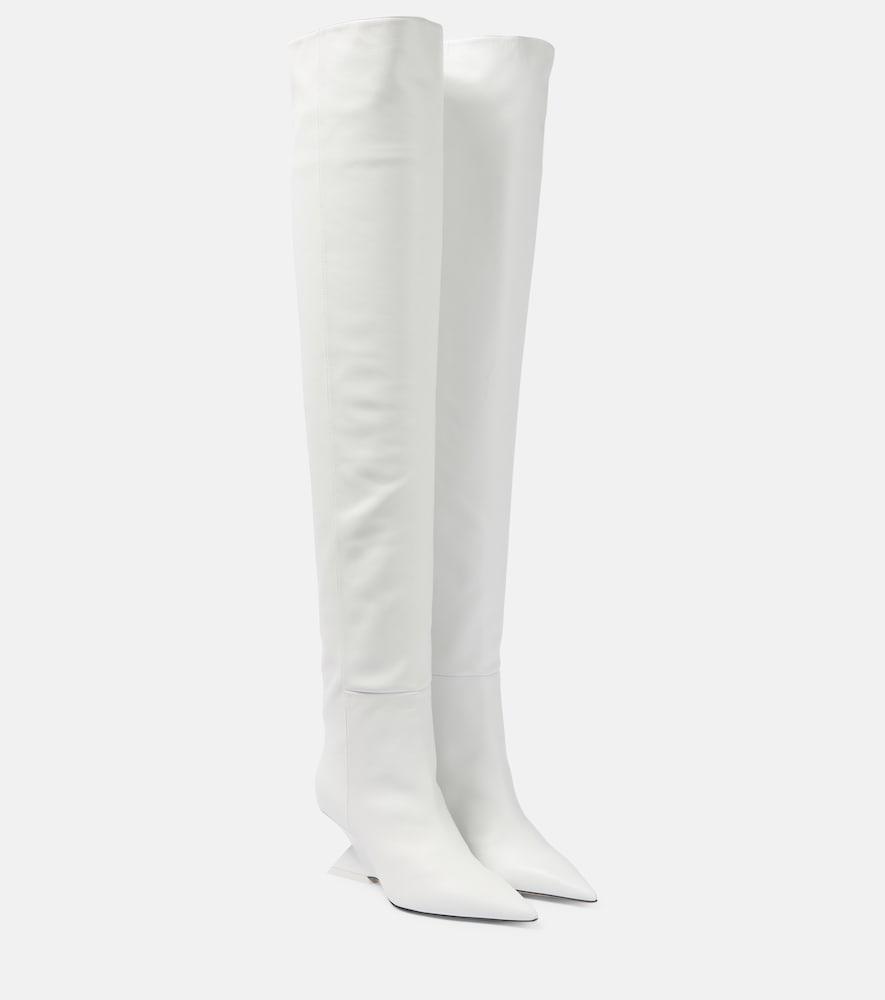 the attico cheope leather over-the-knee boots
