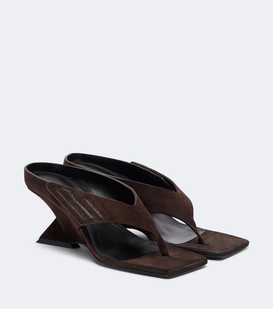 the attico cheope suede thong sandals