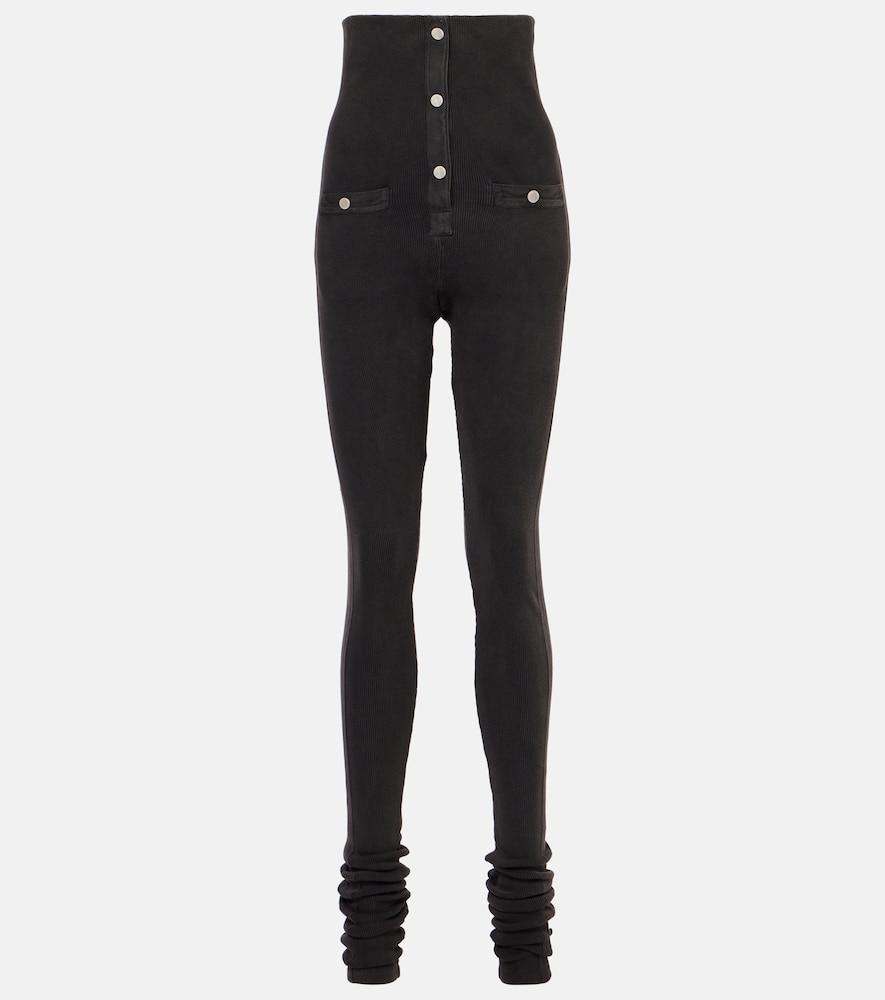 the attico cotton-blend leggings