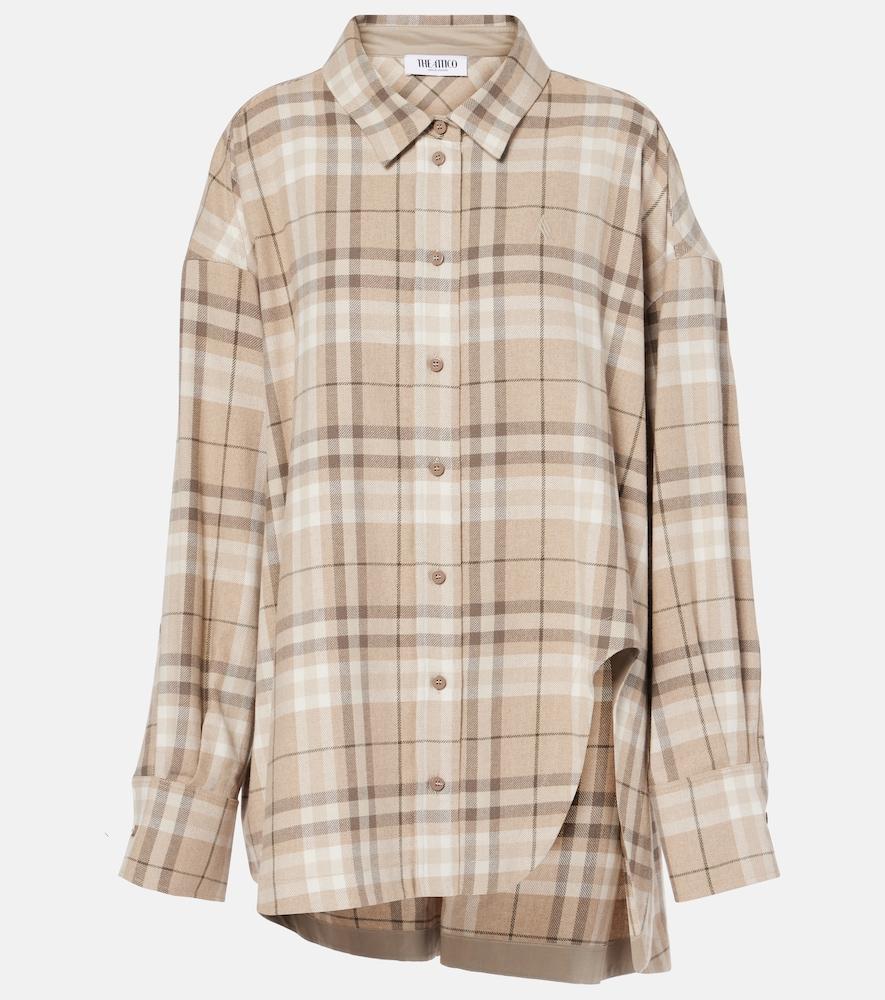 the attico cotton-blend shirt