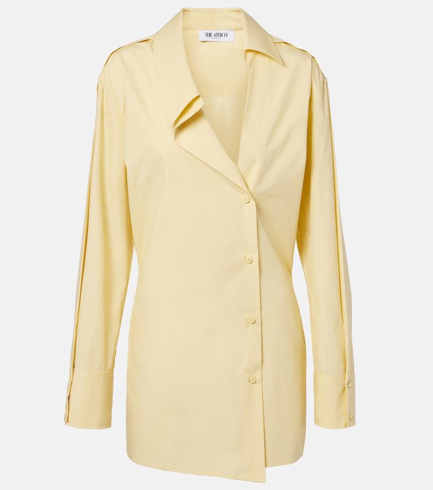 the attico cotton shirt dress