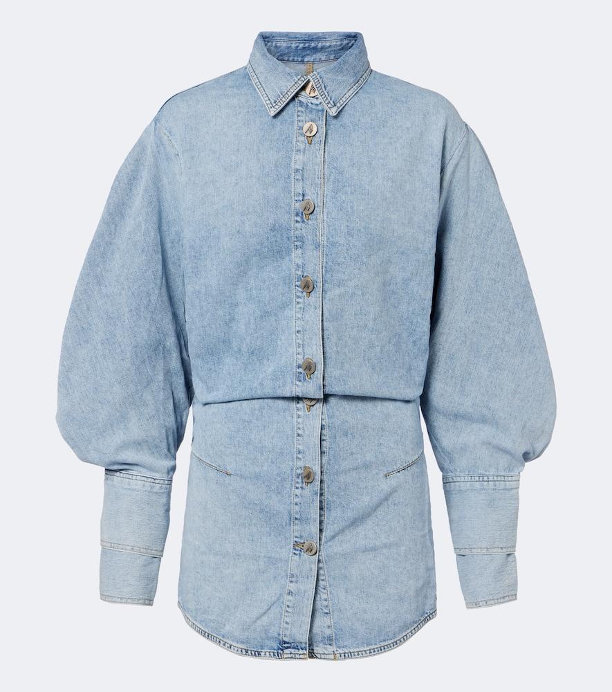 the attico denim minidress