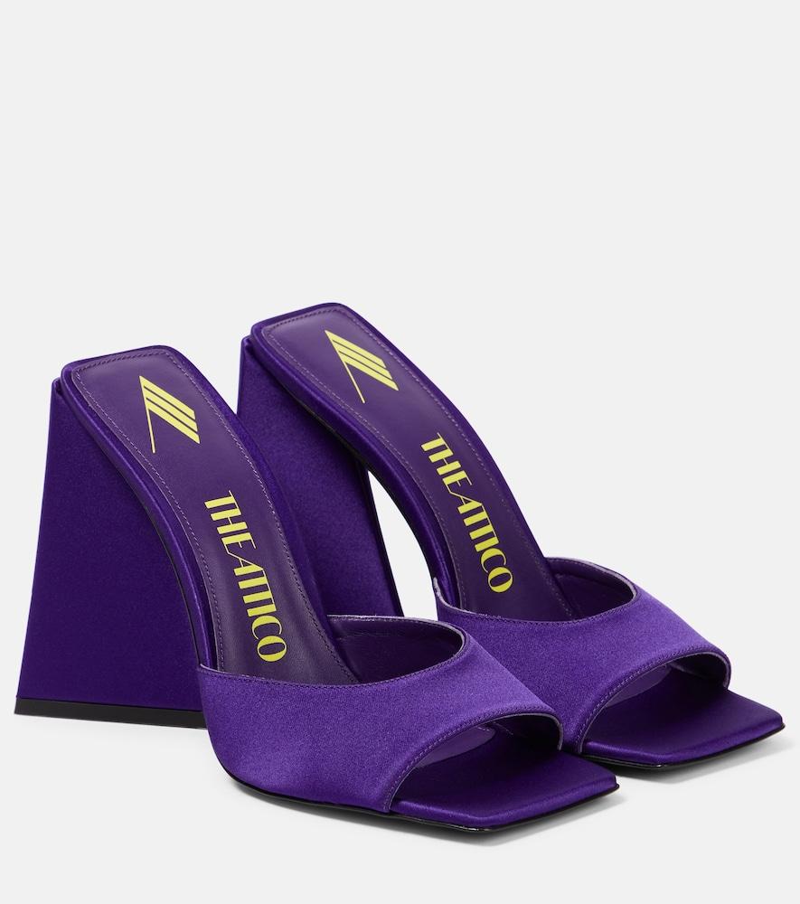 the attico devon satin mules