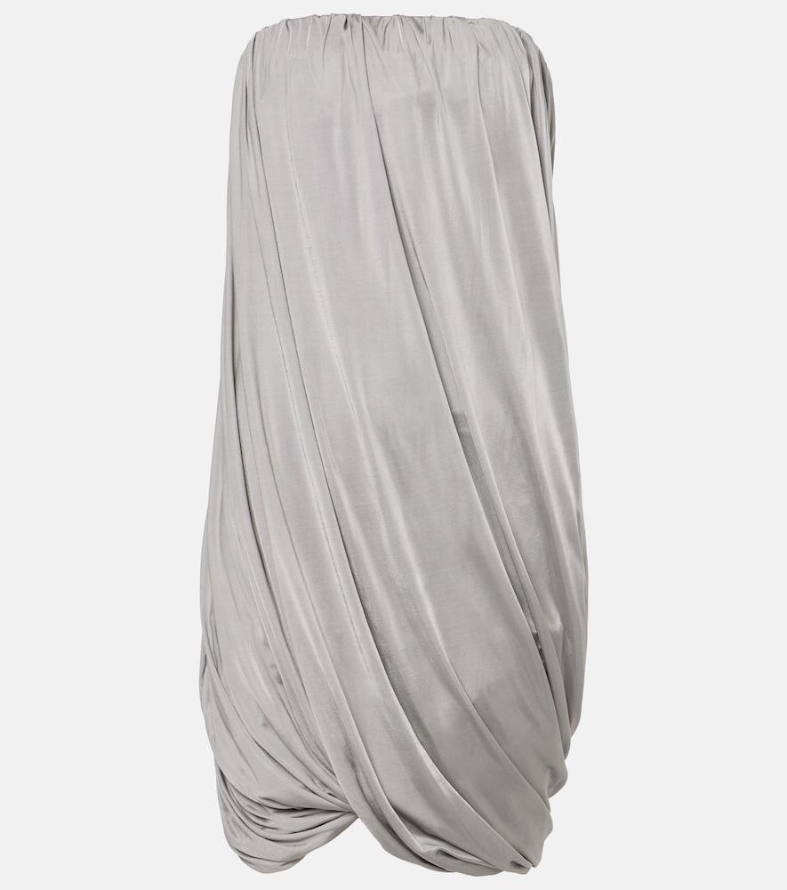 the attico draped jersey minidress