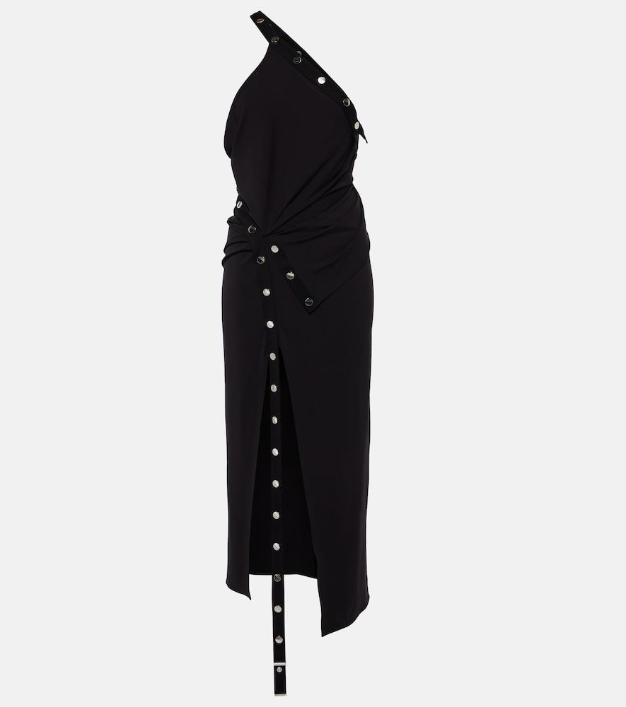 the attico embellished jersey midi dress