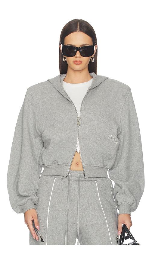 the attico fleece sweatshirt in grey. - size 36 (also in 38)