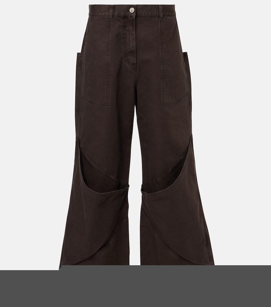the attico high-rise wide-leg jeans
