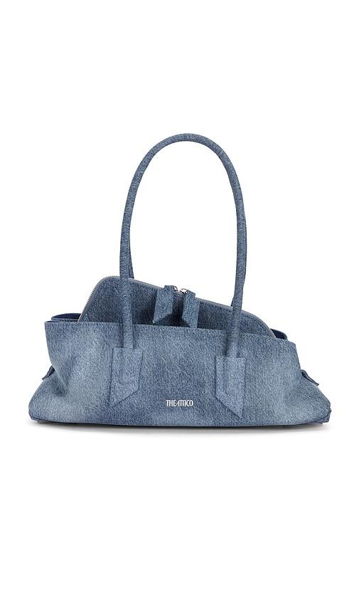 the attico la passeggiata small top handle bag in blue.