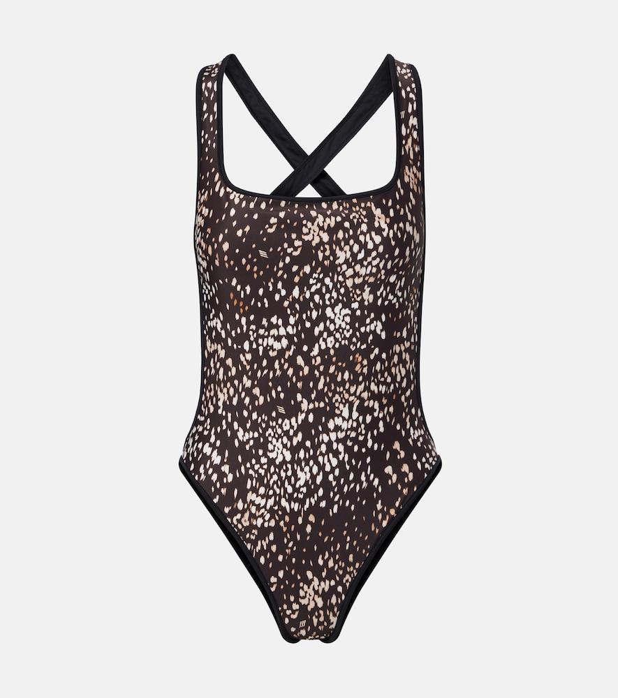 the attico leopard-print swimsuit