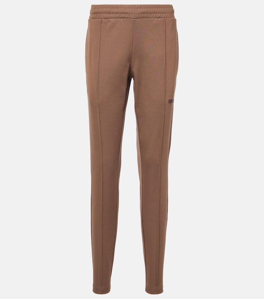 the attico logo cotton-blend jersey sweatpants
