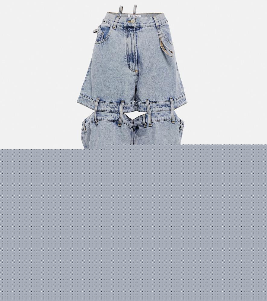 the attico low-rise wide-leg jeans