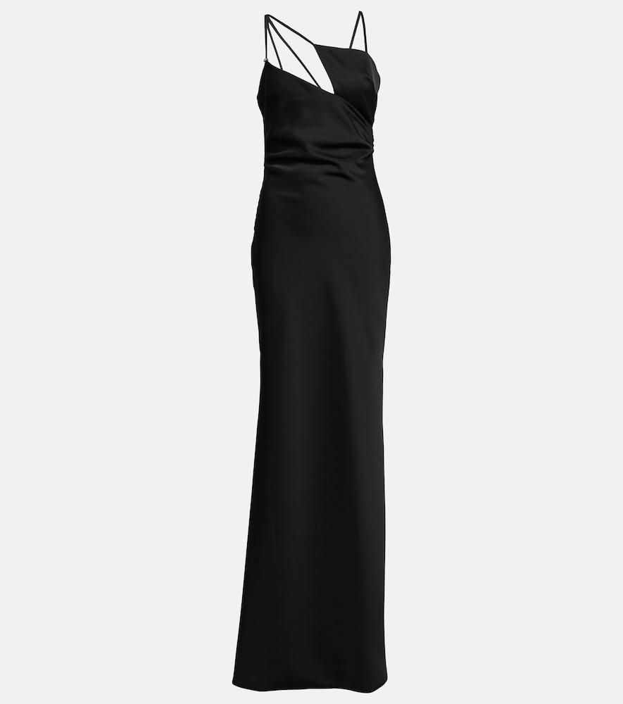 the attico melva asymmetric maxi dress