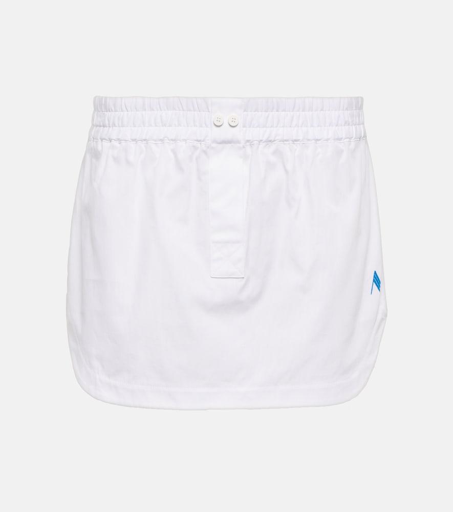 the attico mid-rise cotton miniskirt