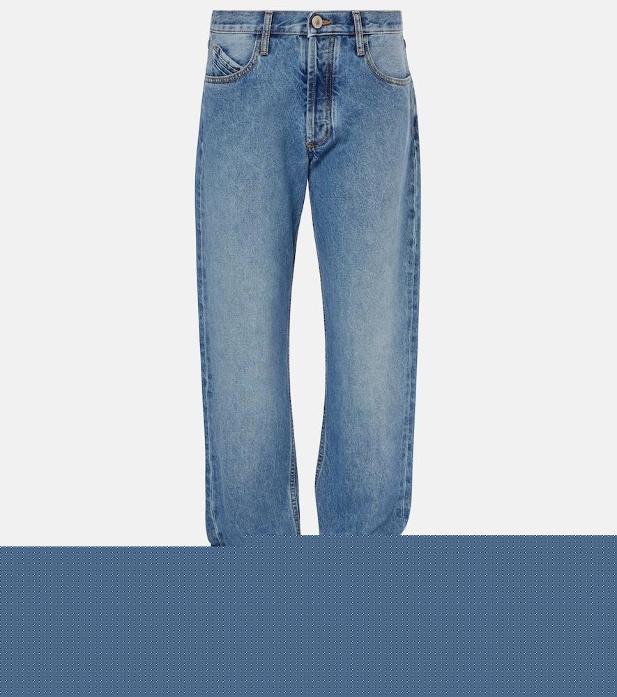 the attico mid-rise straight jeans