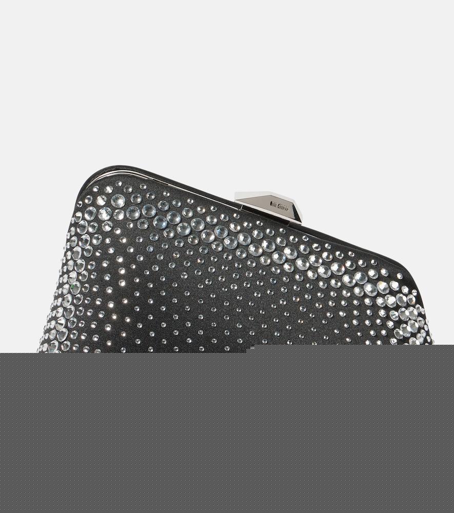 the attico midnight mini embellished clutch