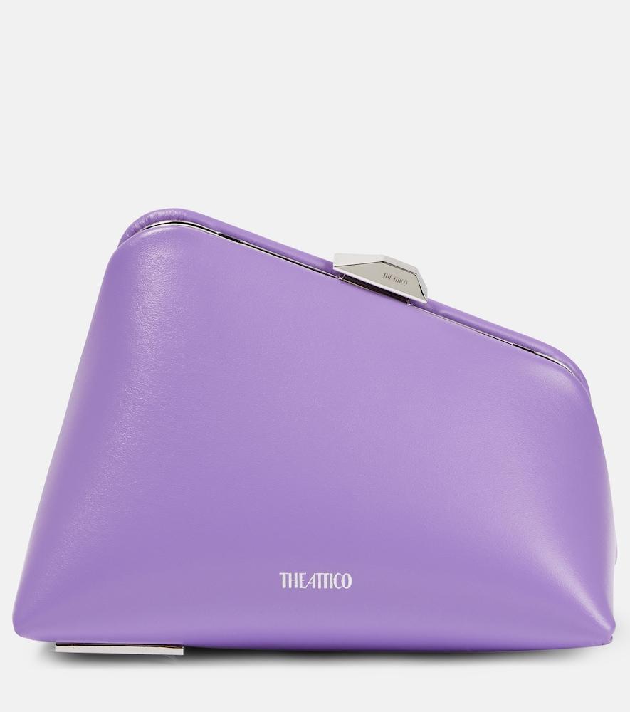 the attico midnight mini embellished leather clutch
