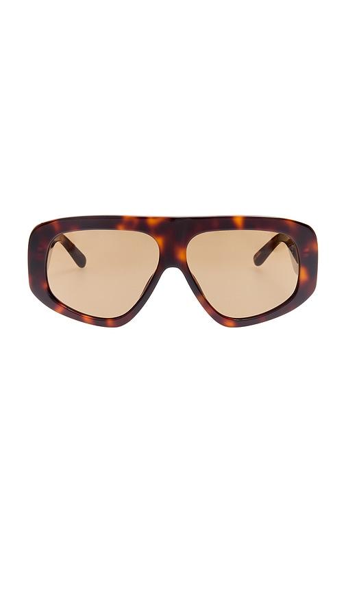 the attico milano sunglasses in brown.
