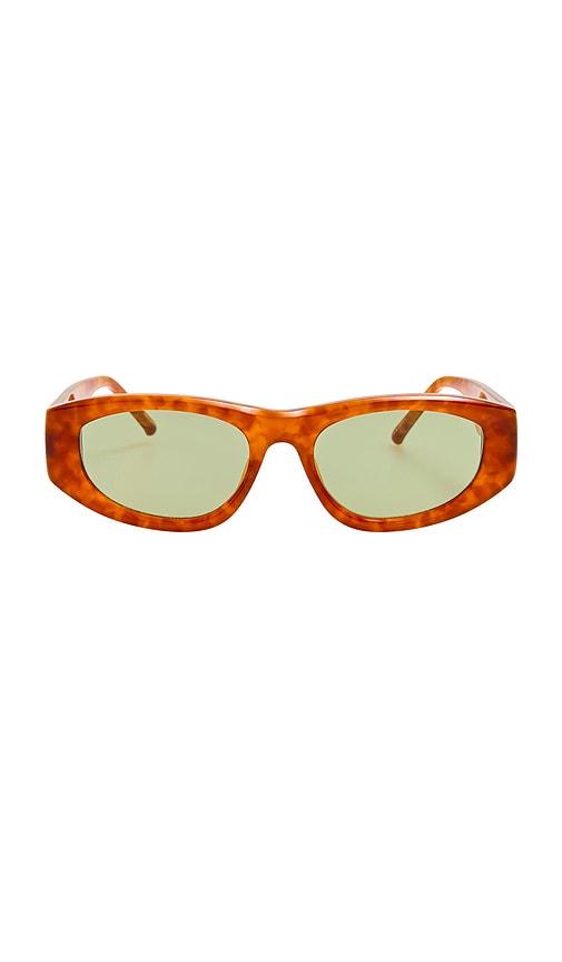 the attico milano sunglasses in brown.