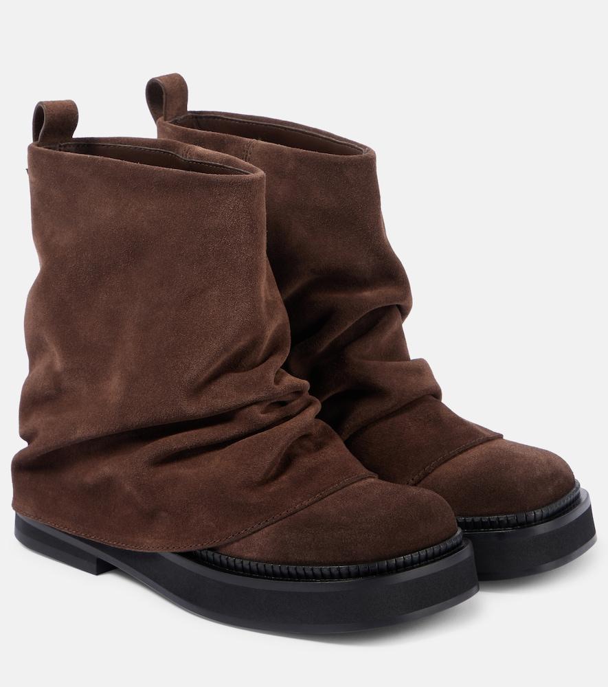 the attico mini robin suede ankle boots
