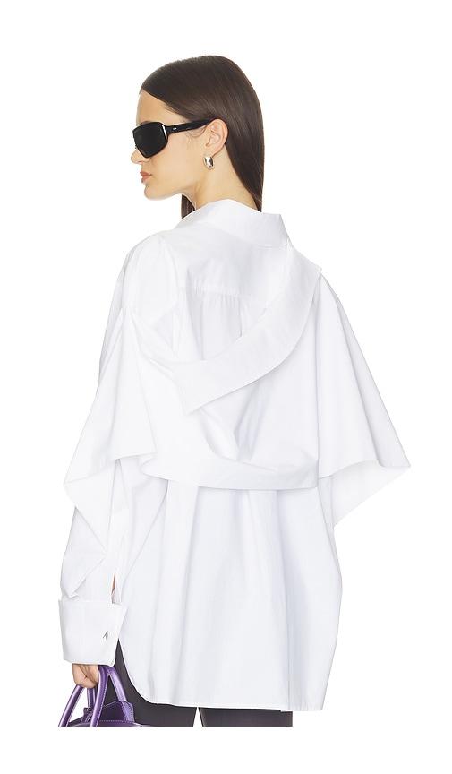 the attico oversized shirt in white. - size 36 (also in 38, 40, 42, 44)