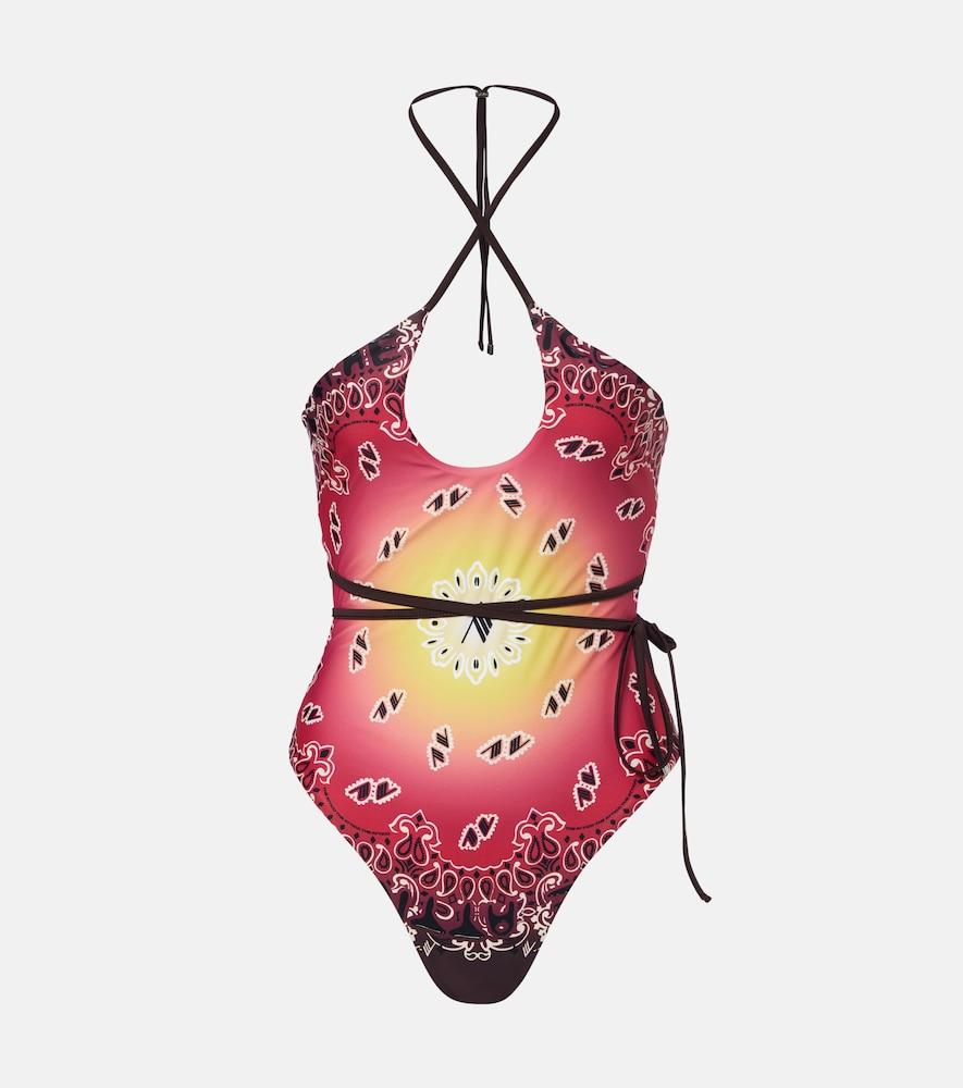 the attico printed swimsuit