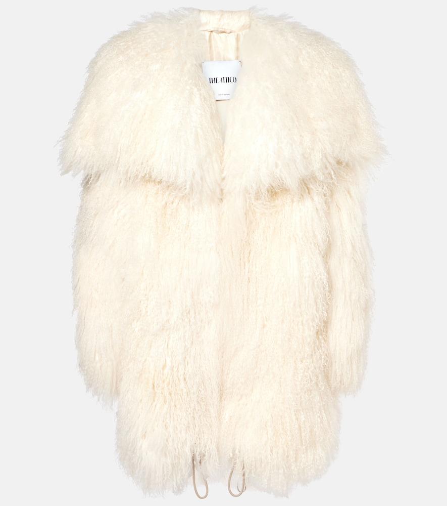 the attico shearling coat