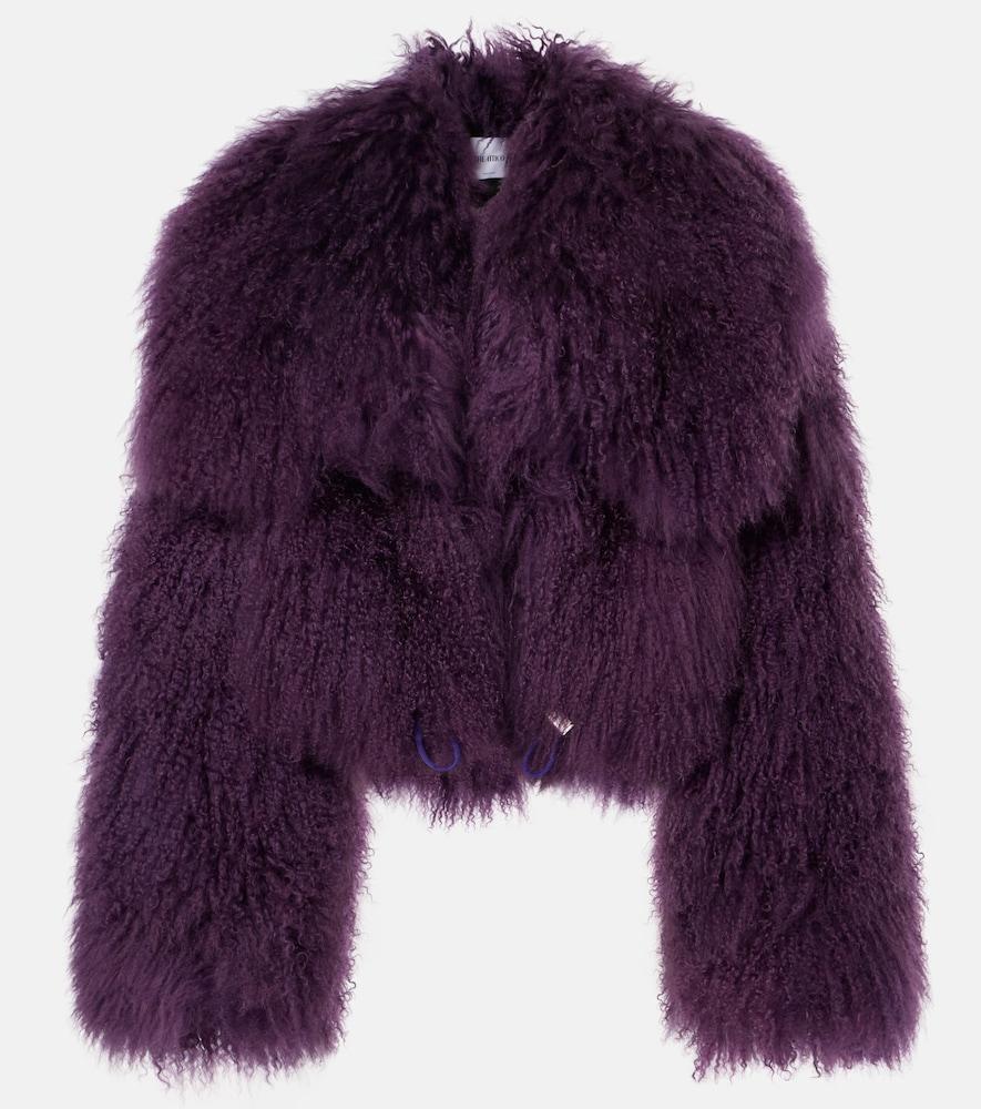 the attico shearling jacket