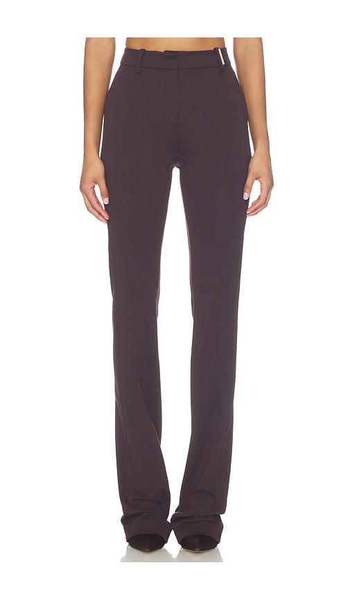 the attico slim long pant in brown. - size 36 (also in 38, 40, 42)