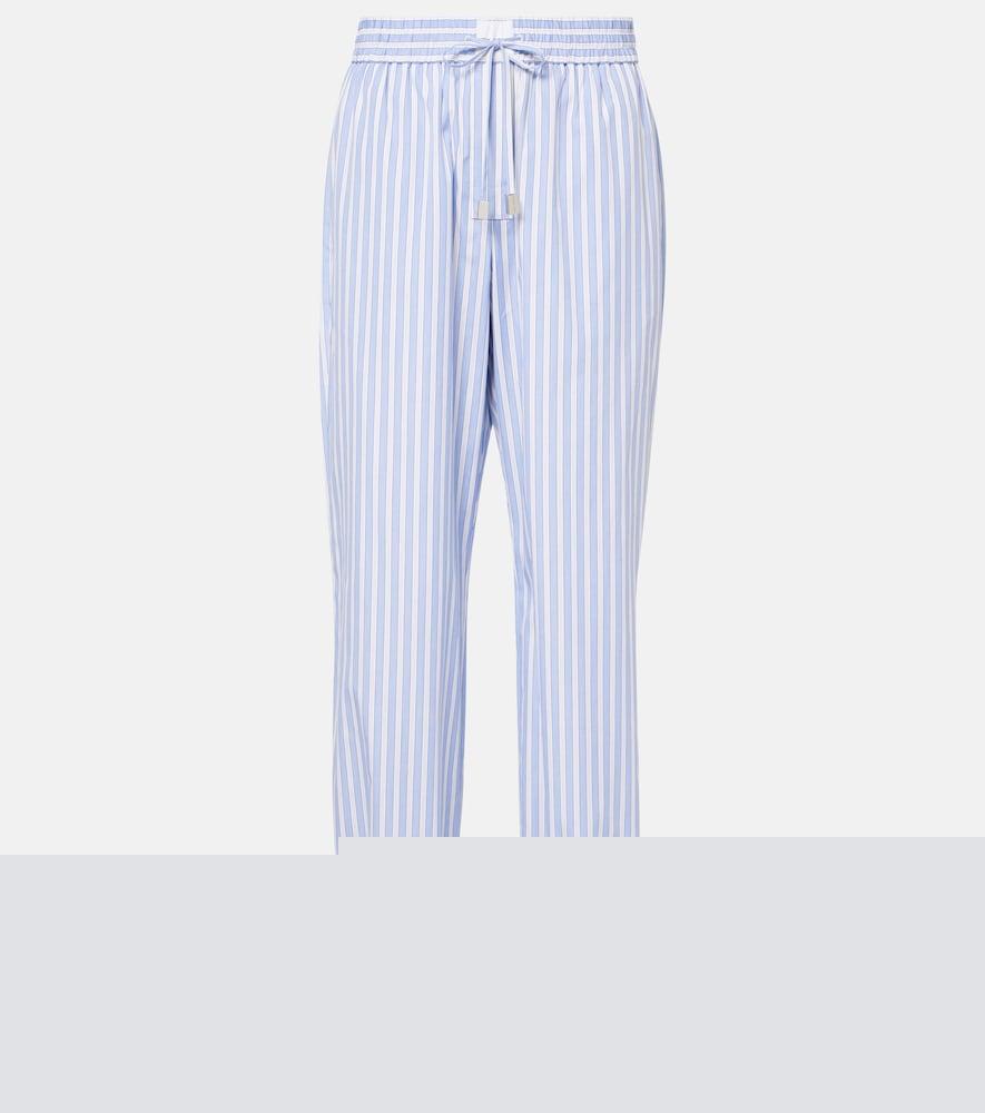 the attico striped cotton pajama pants