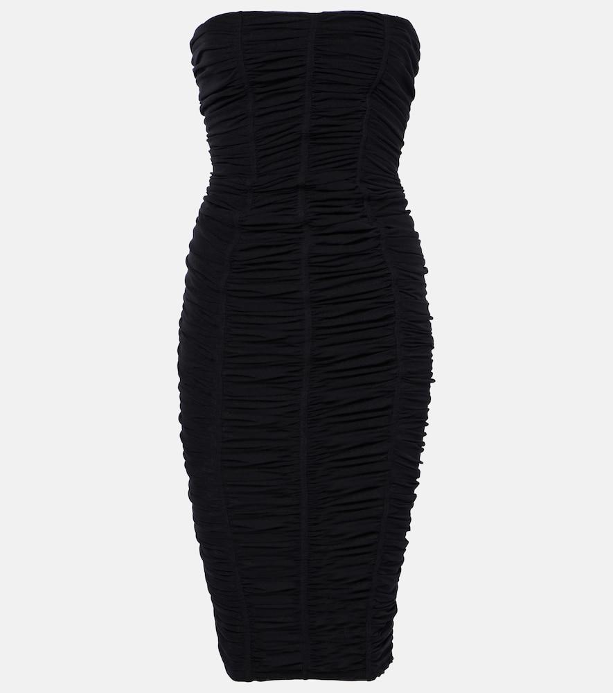 the attico tulle bustier dress