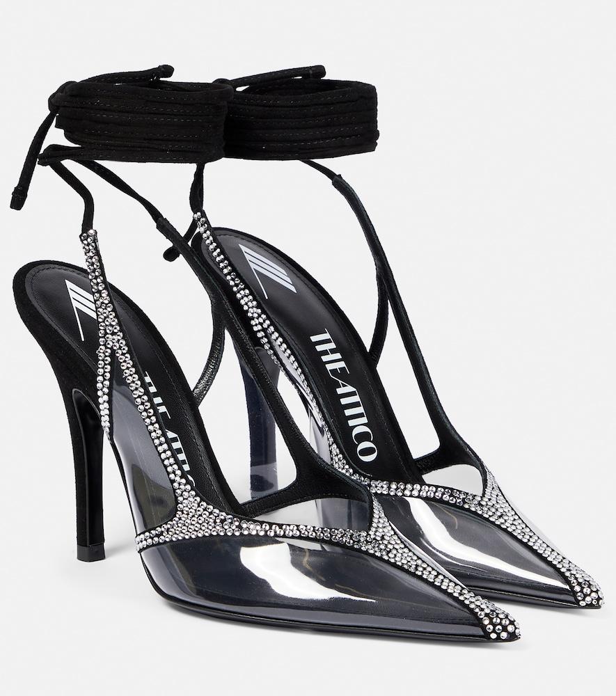 the attico venus crystal-embellished pumps