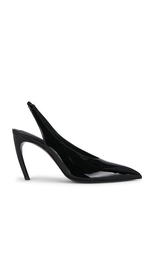 the attico viper 95mm slingback heel in black. - size 36 (also in 36.5, 37, 39.5, 40, 41, 37.5)