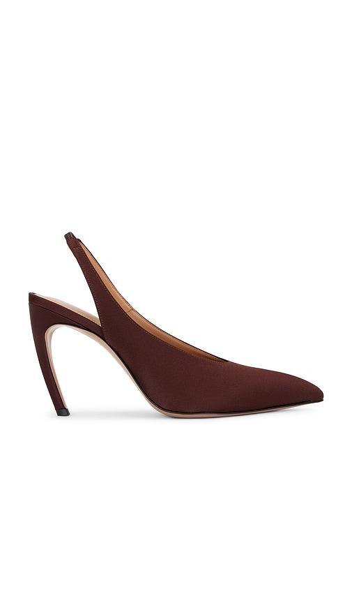 the attico viper 95mm slingback heel in brown. - size 36.5 (also in 37, 38, 39.5, 40, 37.5, 38.5, 41)