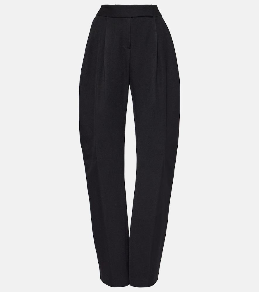 the attico wide-leg satin pants
