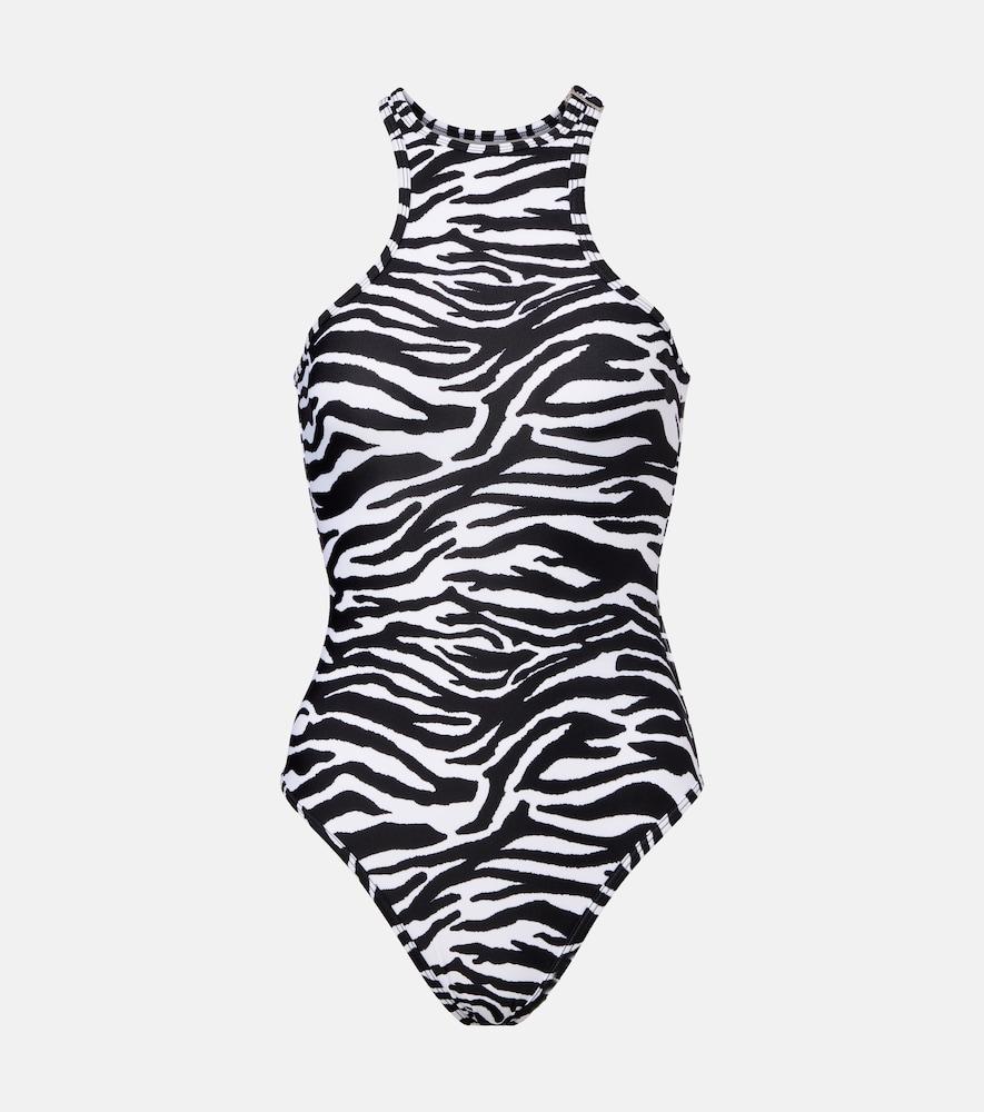 the attico zebra-print swimsuit
