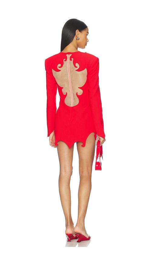 the dolls house aurora mini dress in red. - size m (also in s, xs)