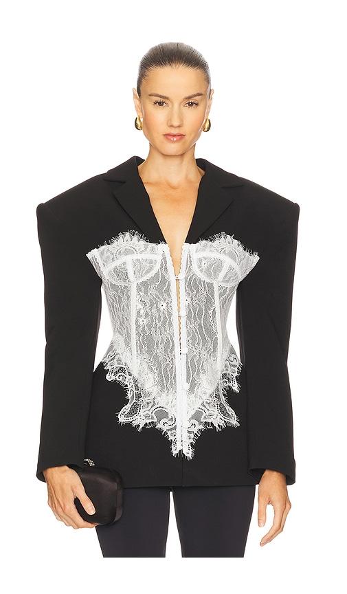 the dolls house l'ren jacket in black. - size l (also in s)