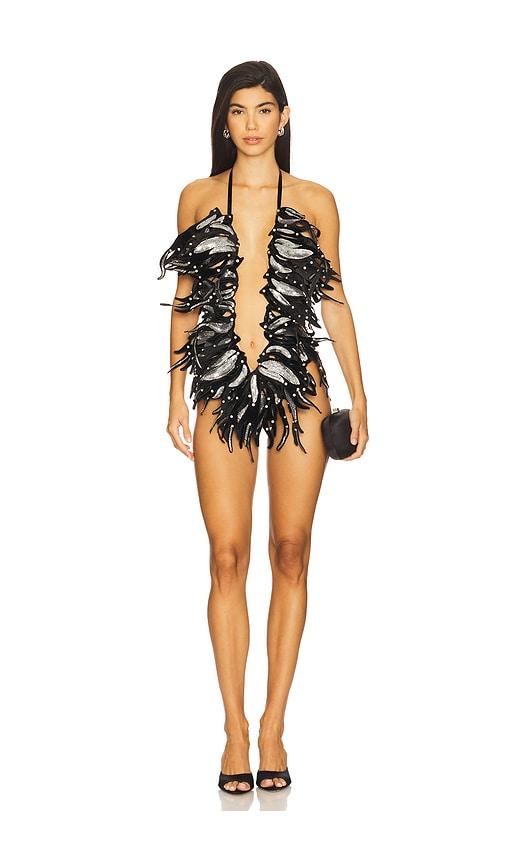 the dolls house liza romper in black. - size m (also in xs)