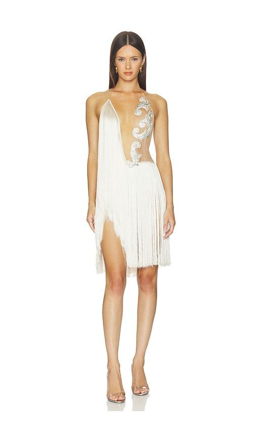 the dolls house lola dress in white. - size l (also in xs, s)