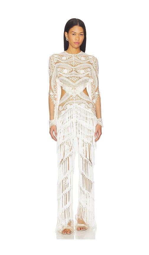 the dolls house roma jumpsuit in ivory. - size m (also in xl)