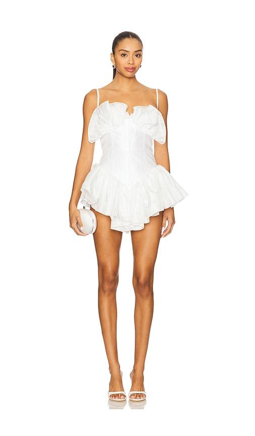 the dolls house shelby playsuit in white. - size l (also in m)