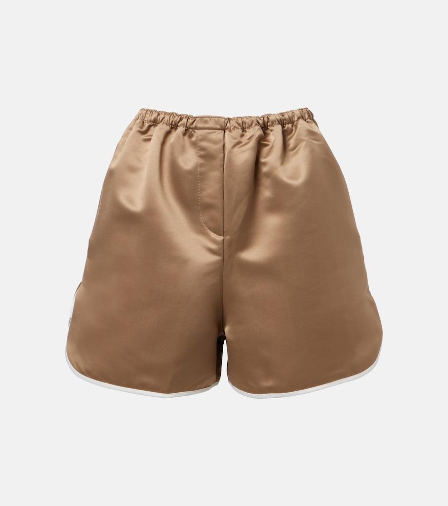 the frankie shop adia satin shorts